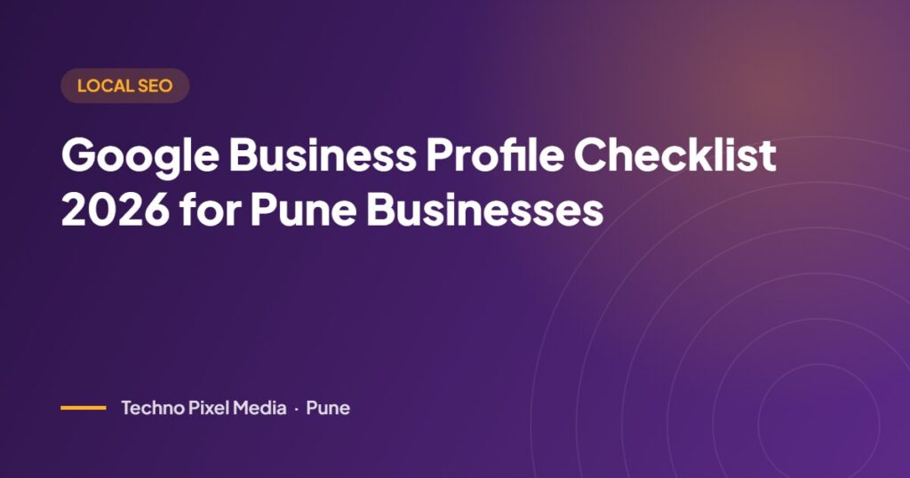 Google business profile checklist 2026